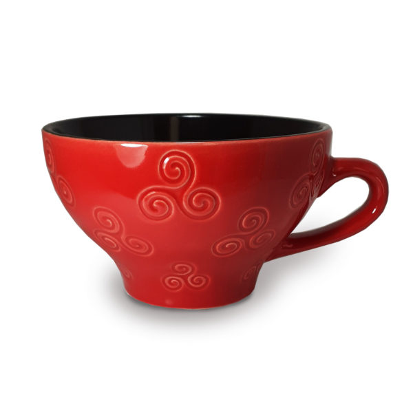 Bolée rouge triskells