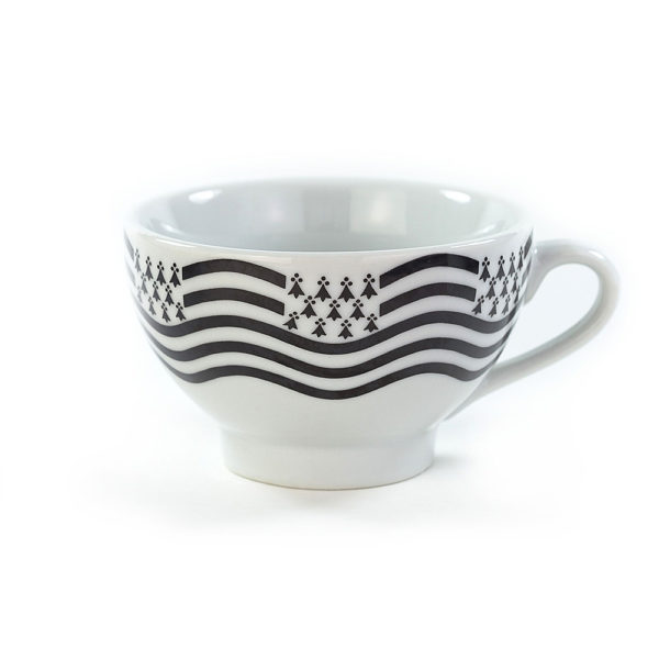 Bolée blanche drapeau vague