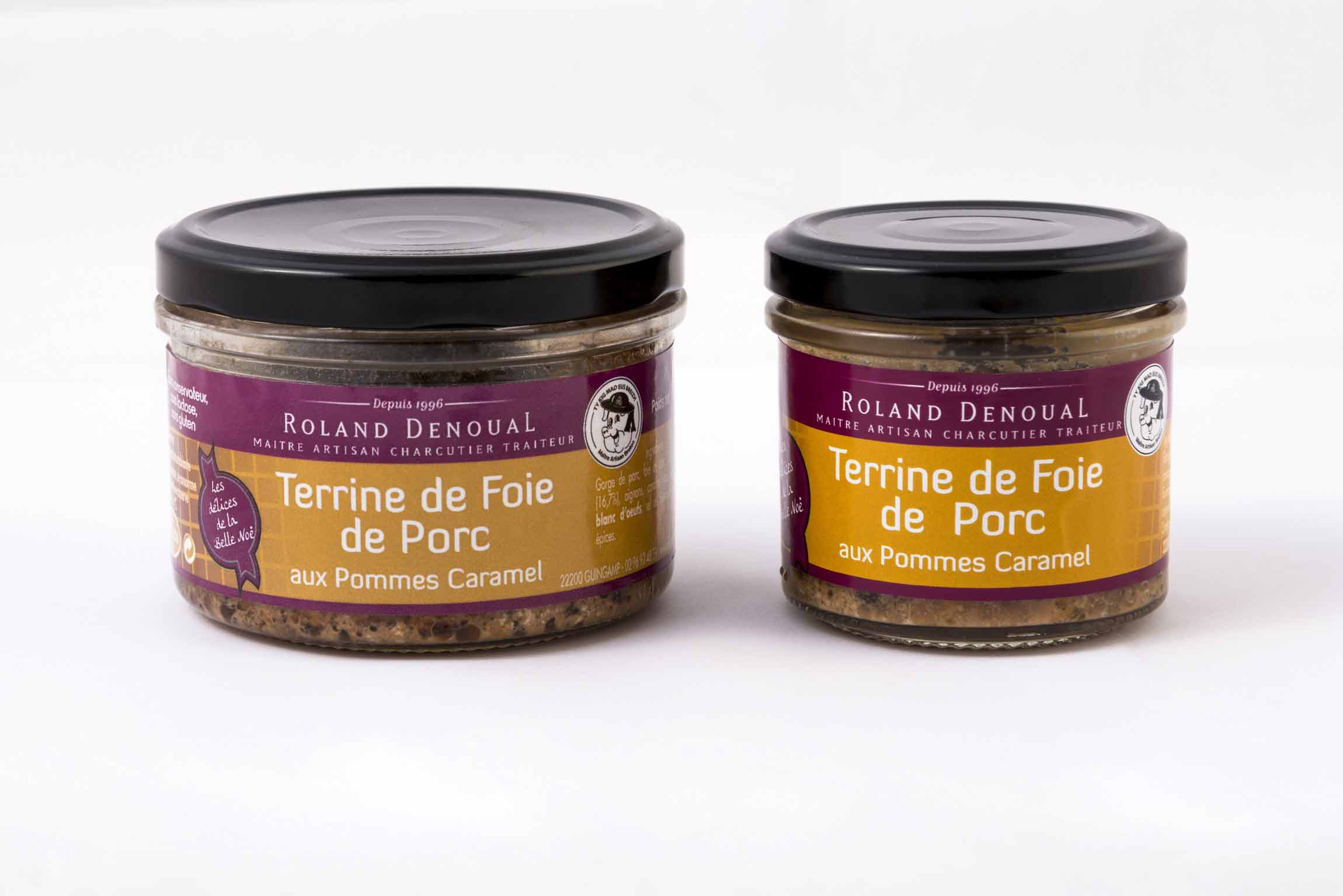 Terrine de foie de porc aux pommes caramel