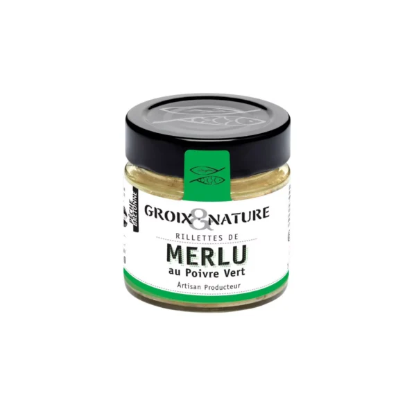 Rillettes de Merlu au Poivre Vert Groix & Nature 100 g