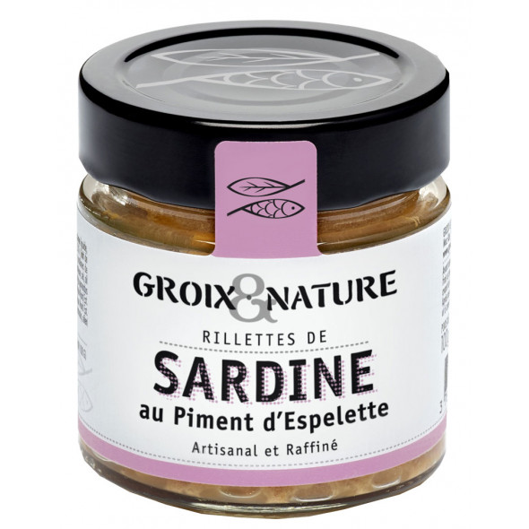 Rillettes de Sardines au Piment d’Espelette Groix & Nature 100 g