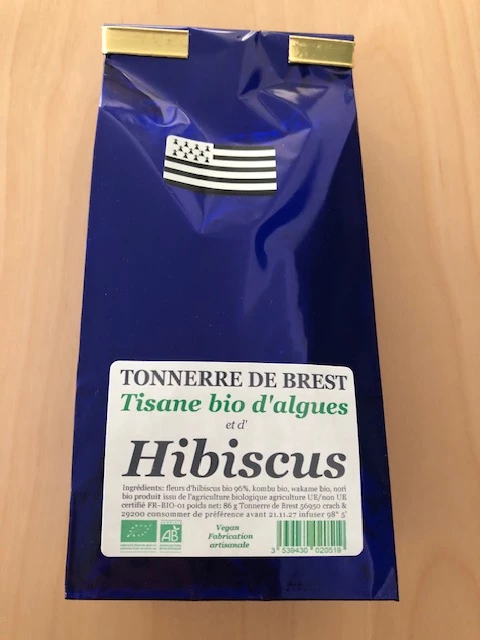 Tisane Bio d’Algues et d’Hibiscus Tonnerre de Brest 86 g